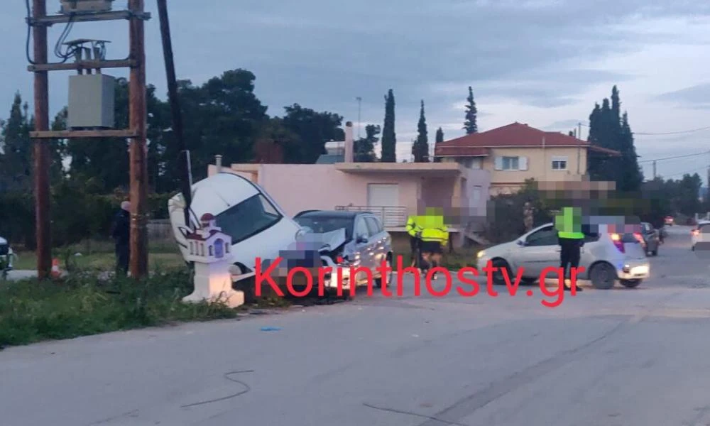 Τροχαίο με έναν τραυματία στην Κόρινθο- Οδηγός παραβίασε το STOP (Βίντεο)